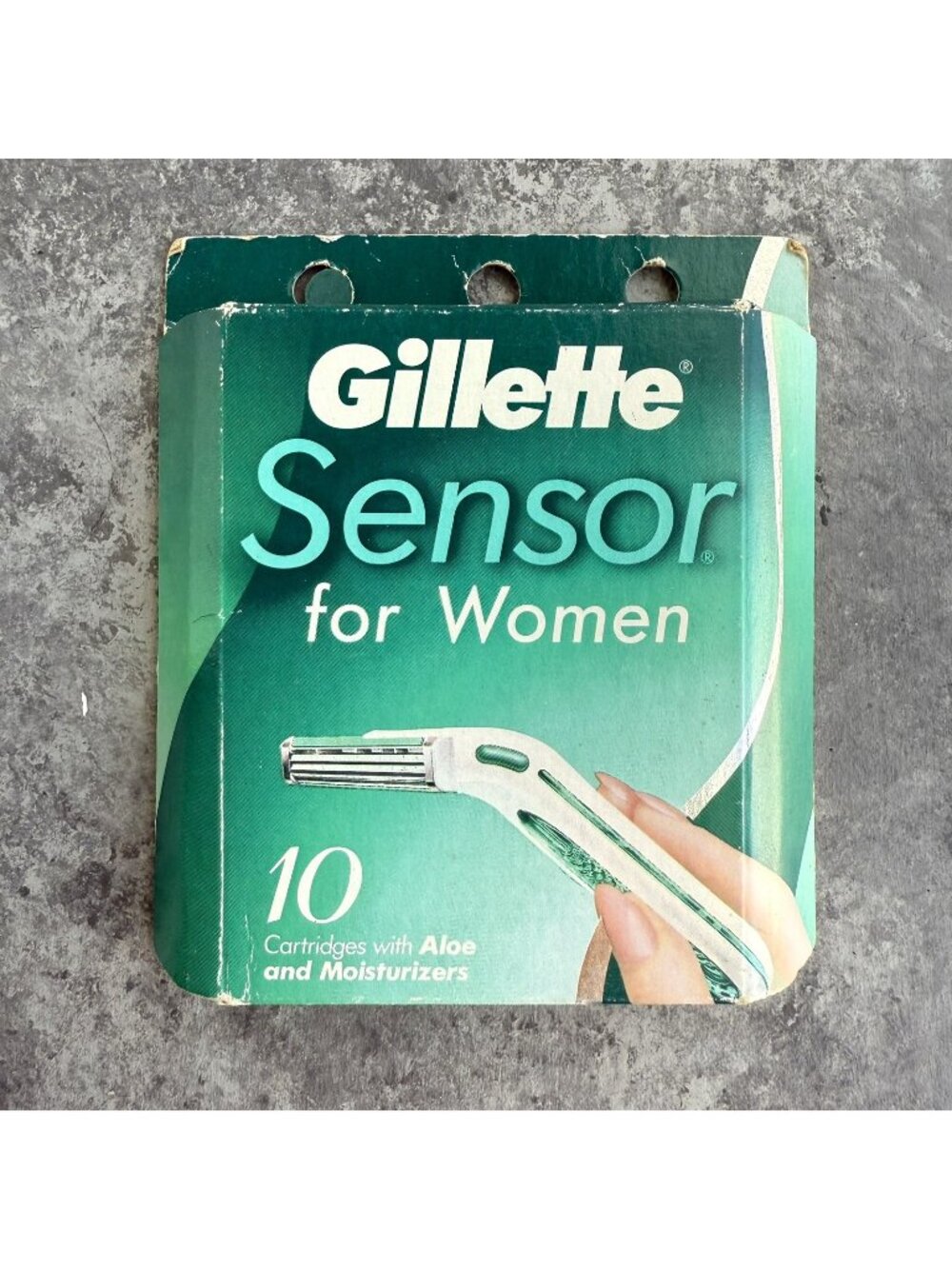 Gillette Sensor Excel for Women 10 Cartridges w/ Aloe & Moisturizers NEW